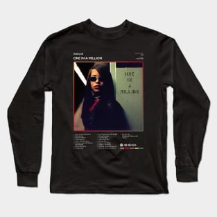 Aaliyah - One In A Million Tracklist Album Long Sleeve T-Shirt